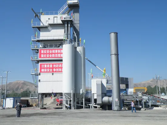 120t/h stationary asphalt hot mixing plant