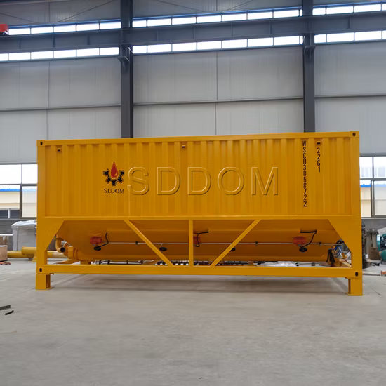 Silo di cemento saldato da 35 tonnellate facile da trasportare, silo di cemento mobile in vendita